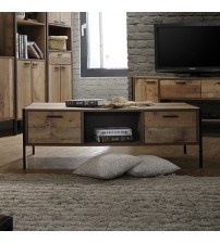 Mascot Coffee Table with 2 Drawers Storage in Oak Colour
